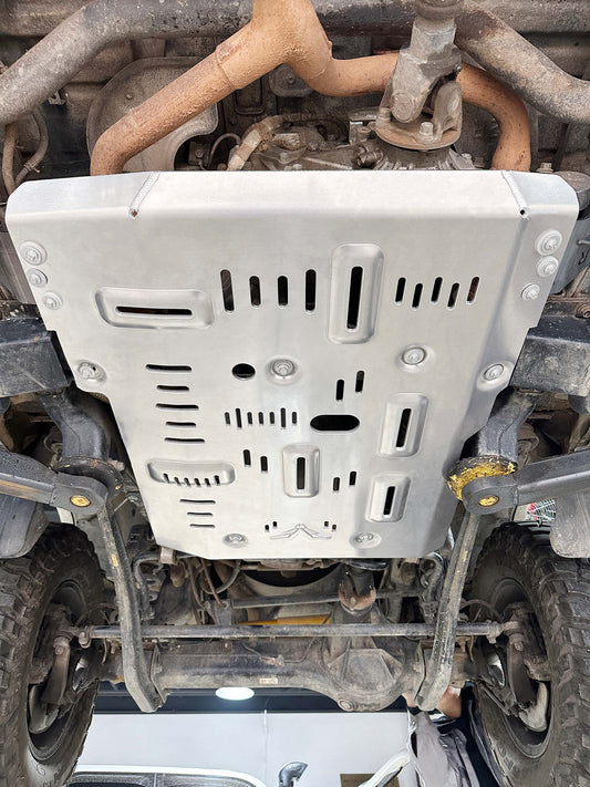 Fuken FK Al-Mg Alloy Engine & Transfer Case Skid Plate|TOYOTA LAND CRUISER 71/76/78/79(2015-Present)